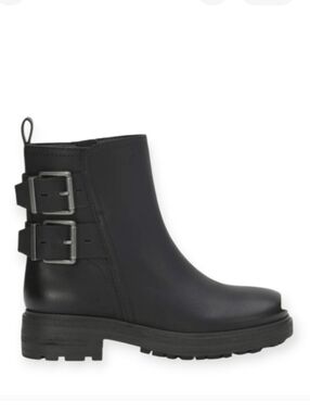 NWOT Lucky Brand Women's Candre Double Buckle Moto Lug Sole Bootie
